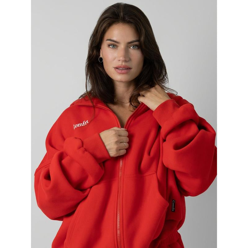 Comfrt | Cloud Zip Oversized Hoodie