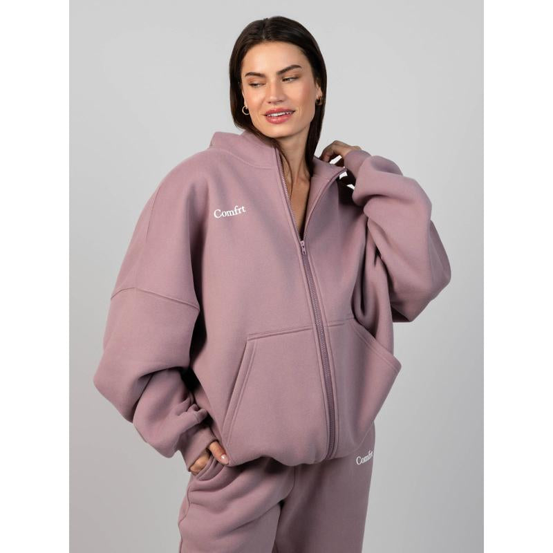 Comfrt | Cloud Zip Oversized Hoodie