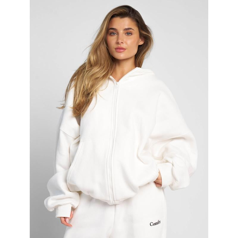 Comfrt | Cloud Zip Oversized Hoodie