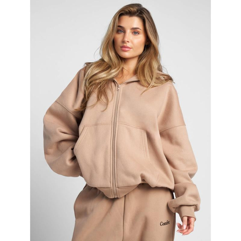Comfrt | Cloud Zip Oversized Hoodie